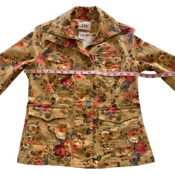 Via Penny Lane Reworked Apparel | TLC 90’s Graphic Custom Floral Jacket Small - Picture 4 of 8